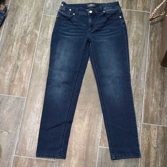 Chico's SO SLIMMING Dark Blue Straight Leg Women's Jeans - Picture 1 of 10